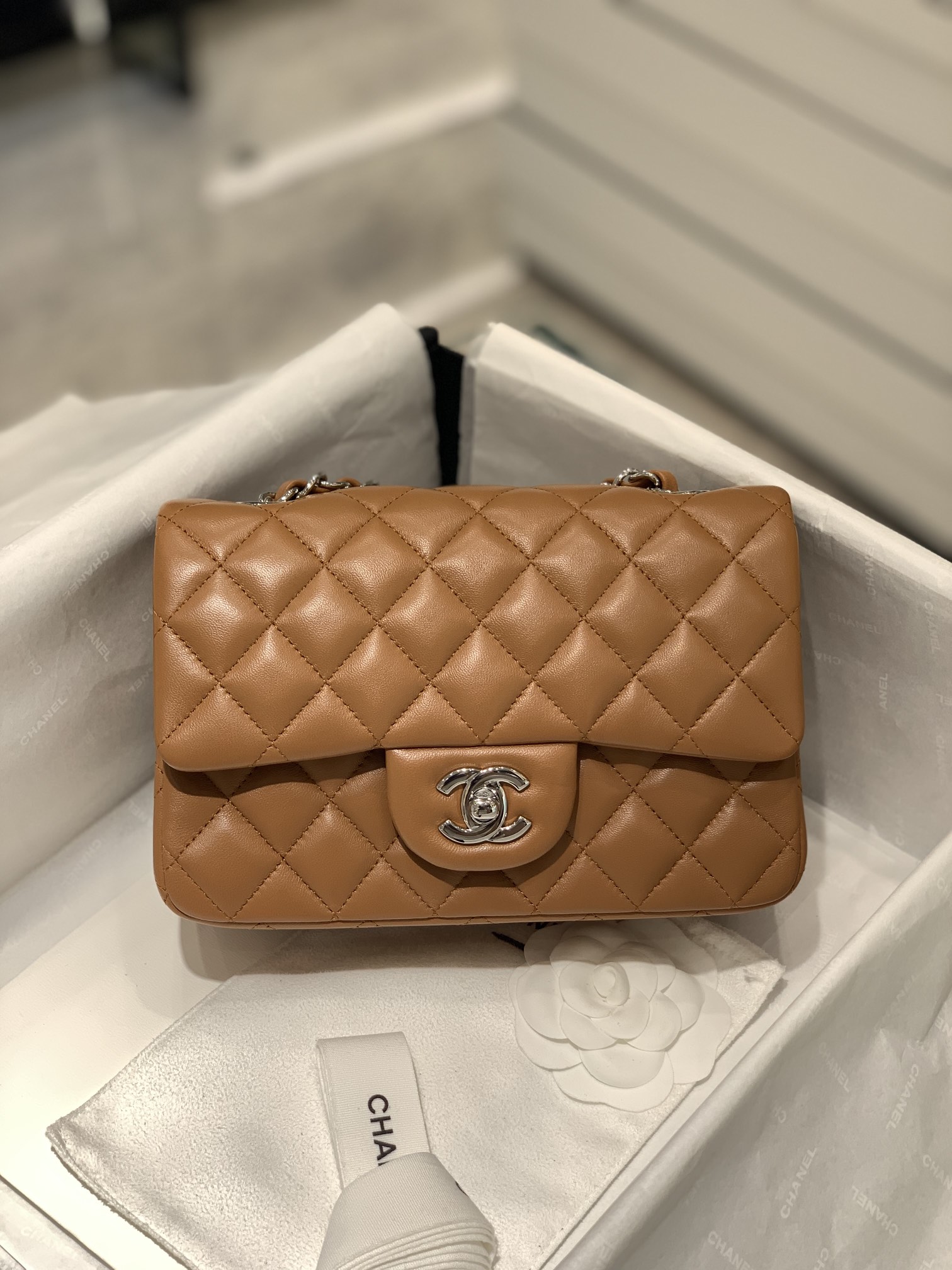 TÚI CHANEL CF 20 BODIN JOYEUX BROWN DA HAAS