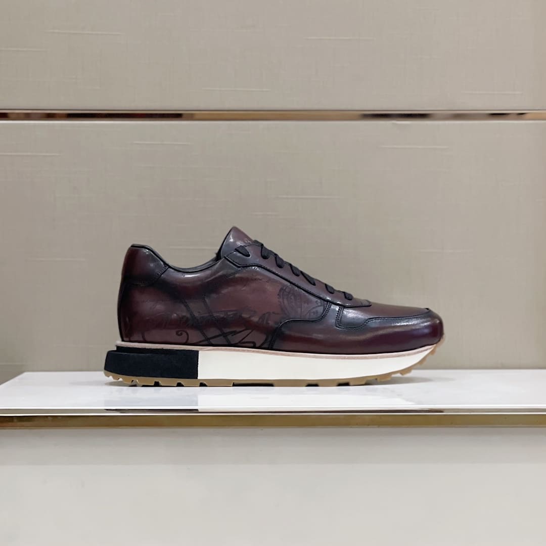 GIÀY BERLUTI SPORT BROWN HANDMADE TOP QUALITY SHOES AAA