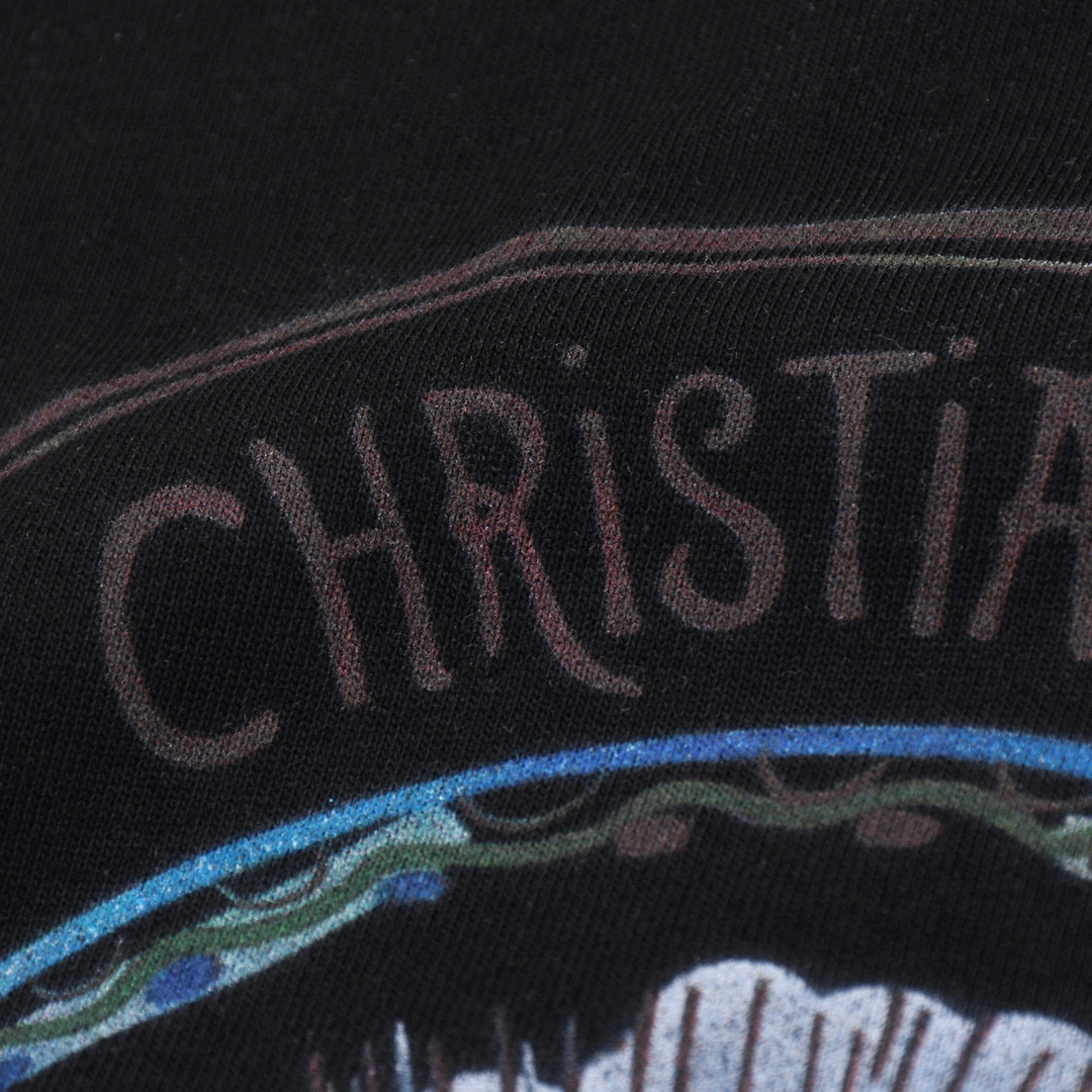 ÁO CHRISTIAN DIOR print cotton jersey T-shirt