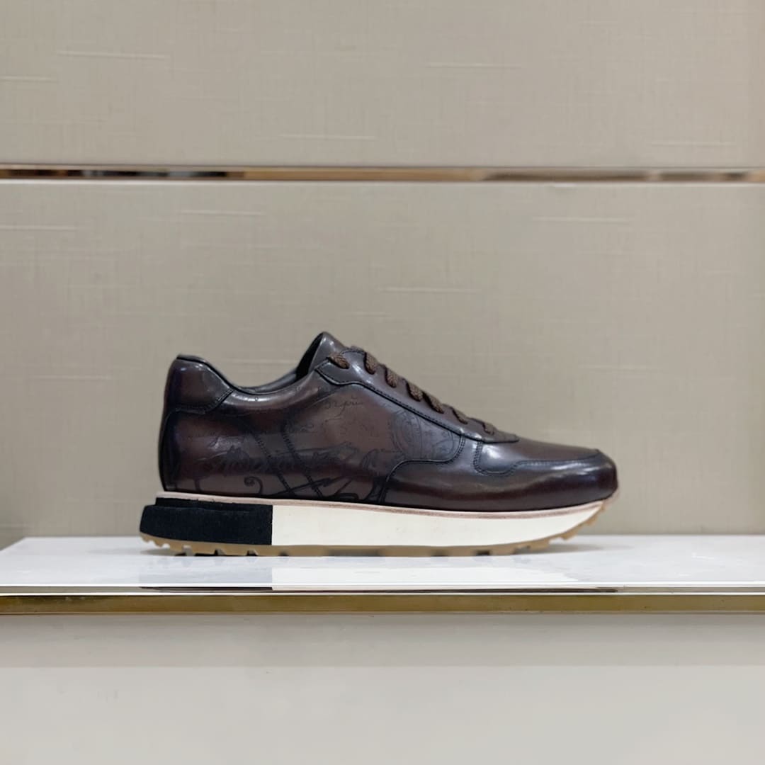 GIÀY BERLUTI SPORT BROWN HANDMADE TOP QUALITY SHOES AAA