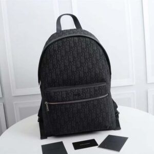 BALO Dior Rider Backpack Black Dior Oblique Jacquard