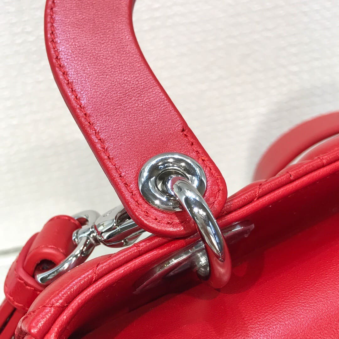 TÚI CHRISTIAN DIOR Lady Dior Bag Red Ferrari Cannage Lambskin Top Quality