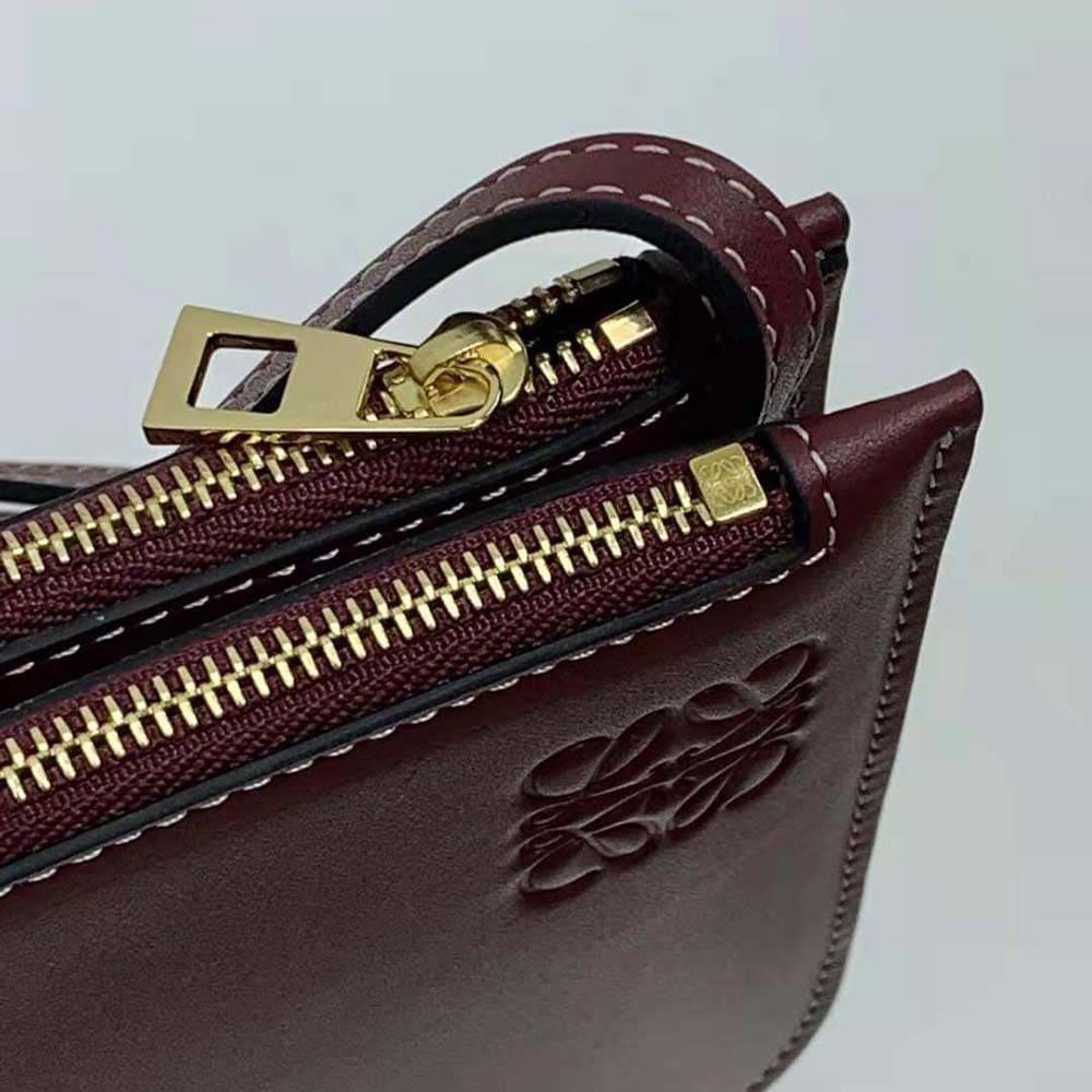 TÚI Loewe Women Gate Double Zip Pouch in Soft Calfskin