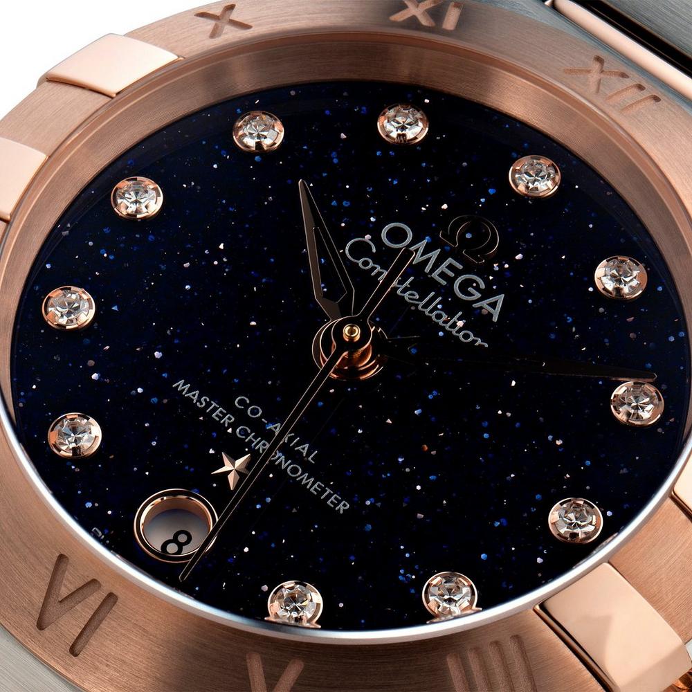 ĐỒNG HỒ OMEGA Constellation Manhattan 18ct Rose Gold Diamond Ladies Watch