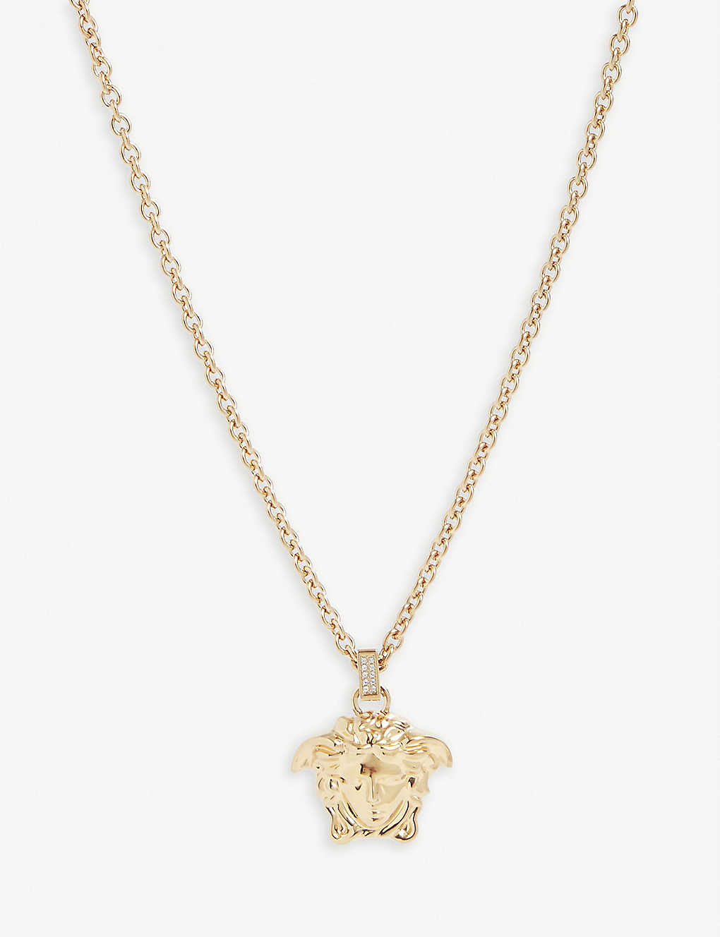 DÂY Versace Medusa brass pendant necklace