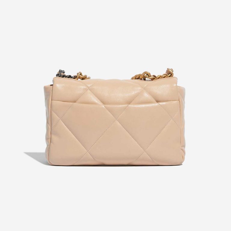 TÚI Chanel 19 Flap Bag Lamb Beige da cừu