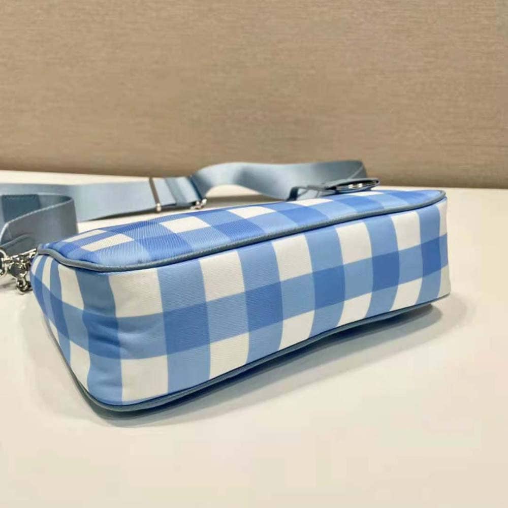 TÚI Prada Women Re-Edition 2005 Printed Re-Nylon Bag-Blue