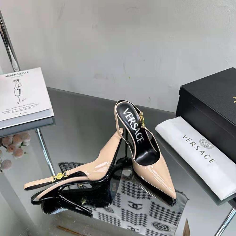 GIÀY Versace Women Medusa ’95 Slingback Pumps-Pink