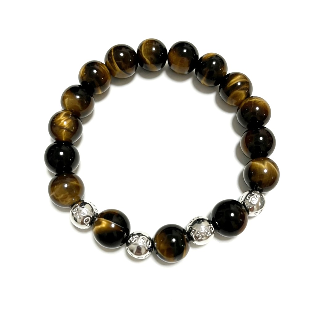 VÒNG TAY TIFFANY & CO TIGER EYES ĐÁ MẮT HỔ