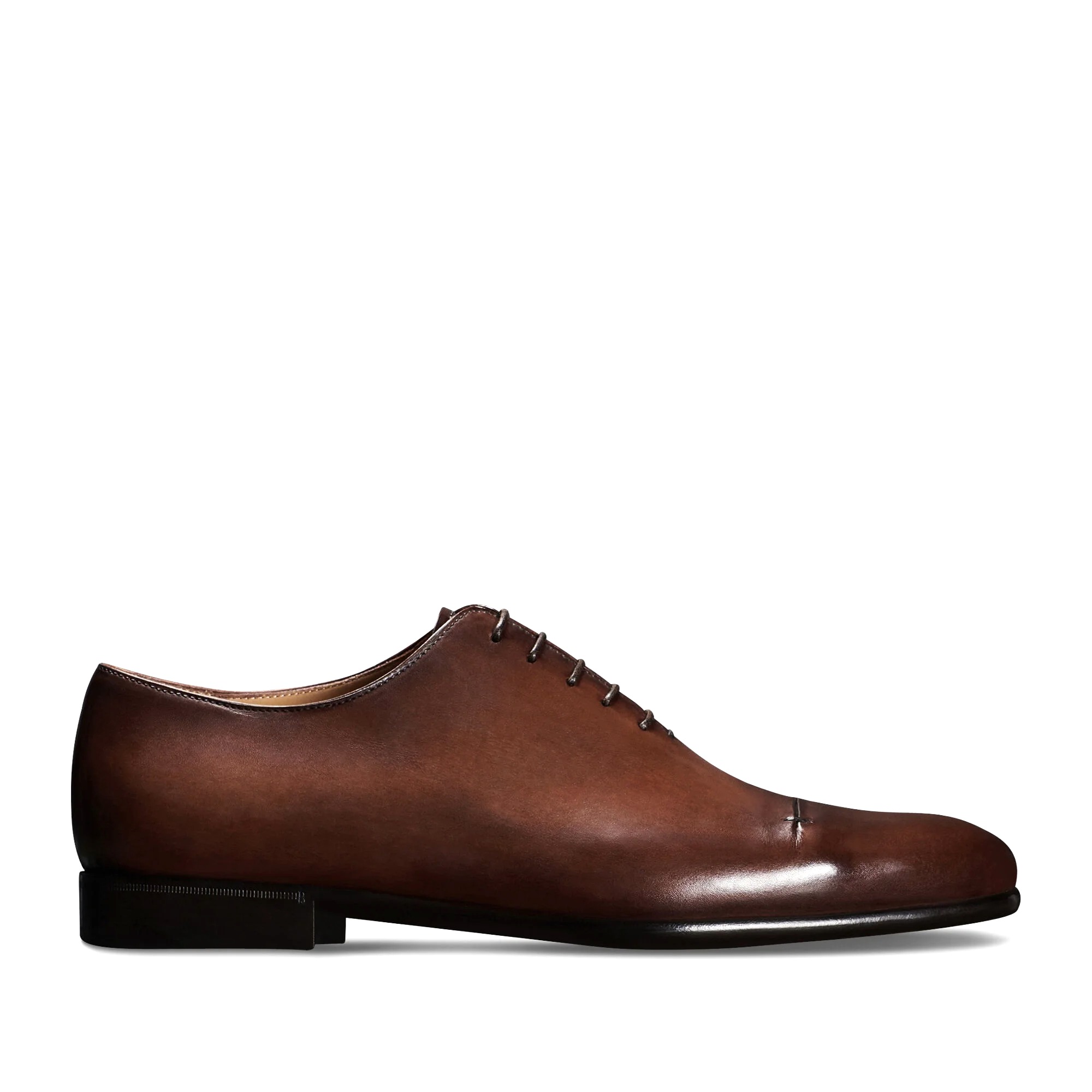 GIÀY BERLUTI Gaspard Galet Leather Oxford Mogano
