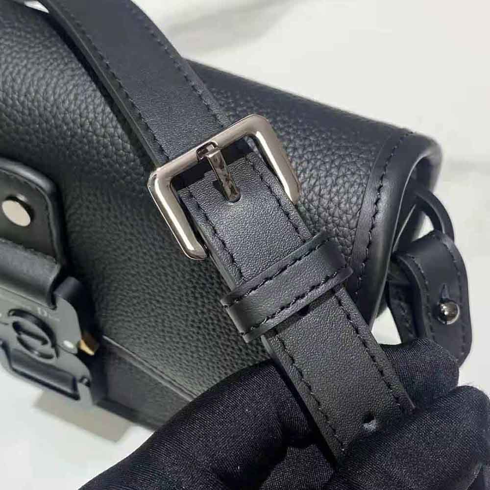 TÚI DIOR Gallop Messenger Bag Black Grained Calfskin