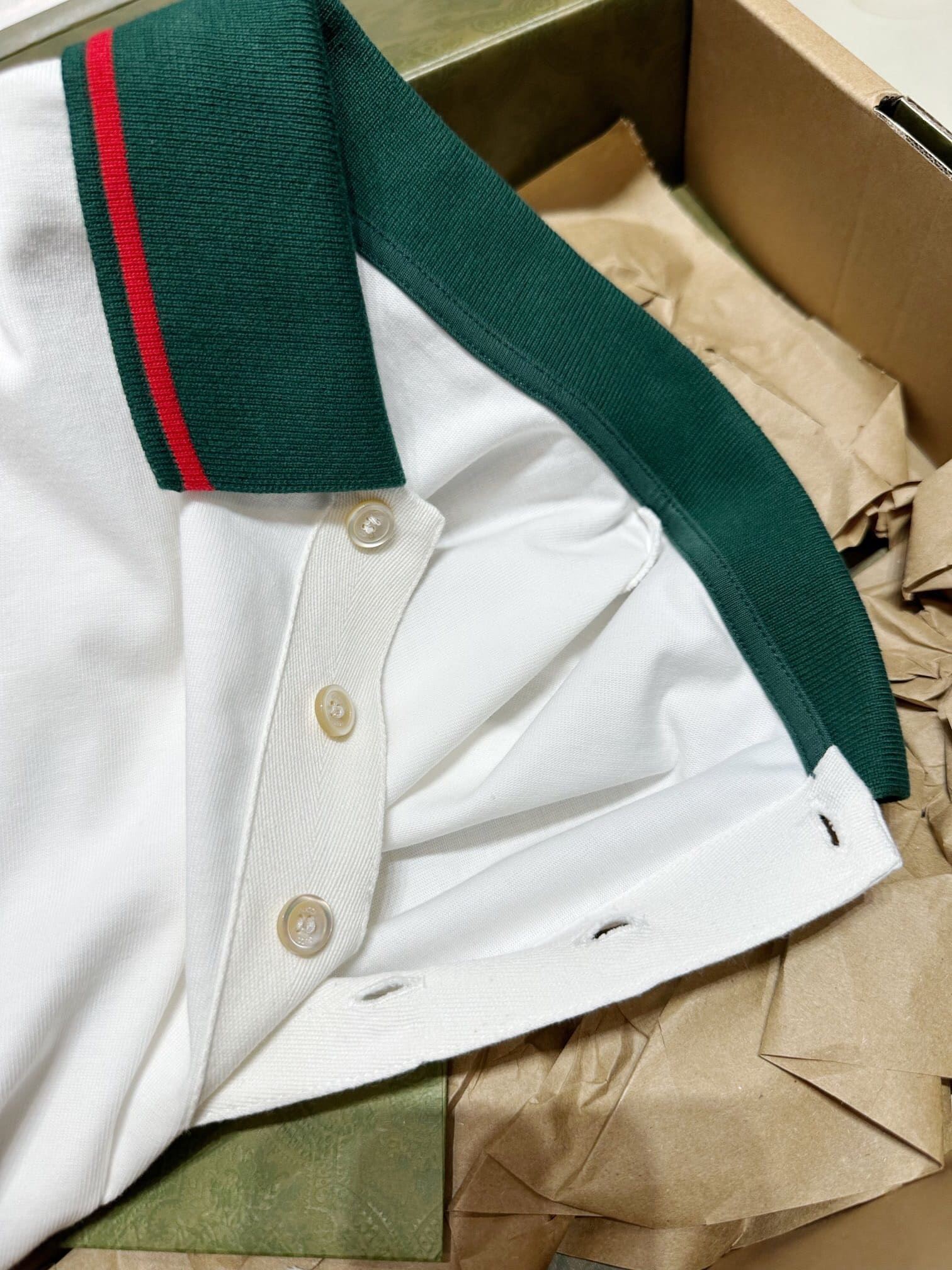 ÁO GUCCI GG POLO SHIRT MÀU TRẮNG UNISEX