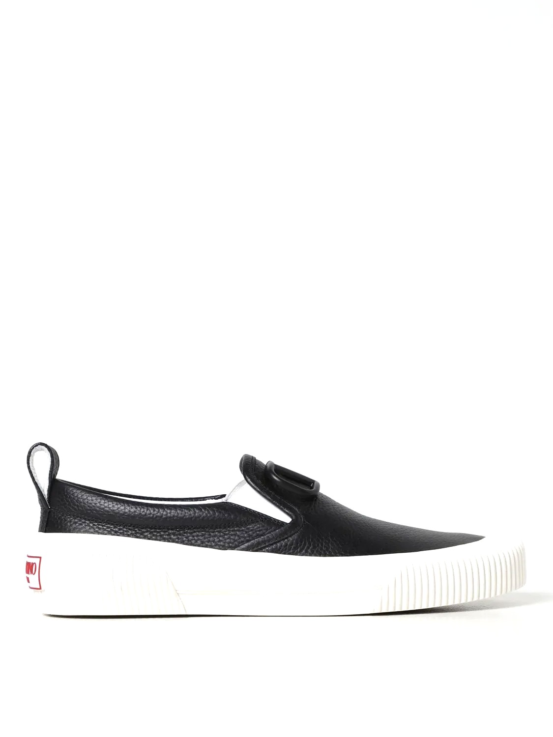 GIÀY VALENTINO GARAVANI V Logo Black Slip-on