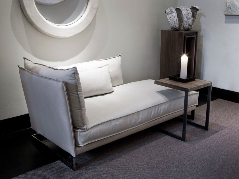 BÀN TRÀ MOTAVA Steel and wood side table