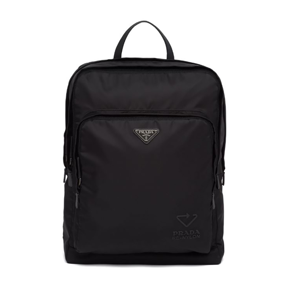 BALO Prada Re-Nylon and Saffiano Leather Backpack-Black