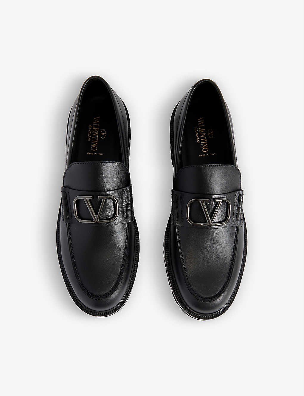 GIÀY VALENTINO GARAVANI VLOGO leather loafers