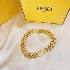 Lắc tay Fendi Women Baguette Gold-colored Bracelet