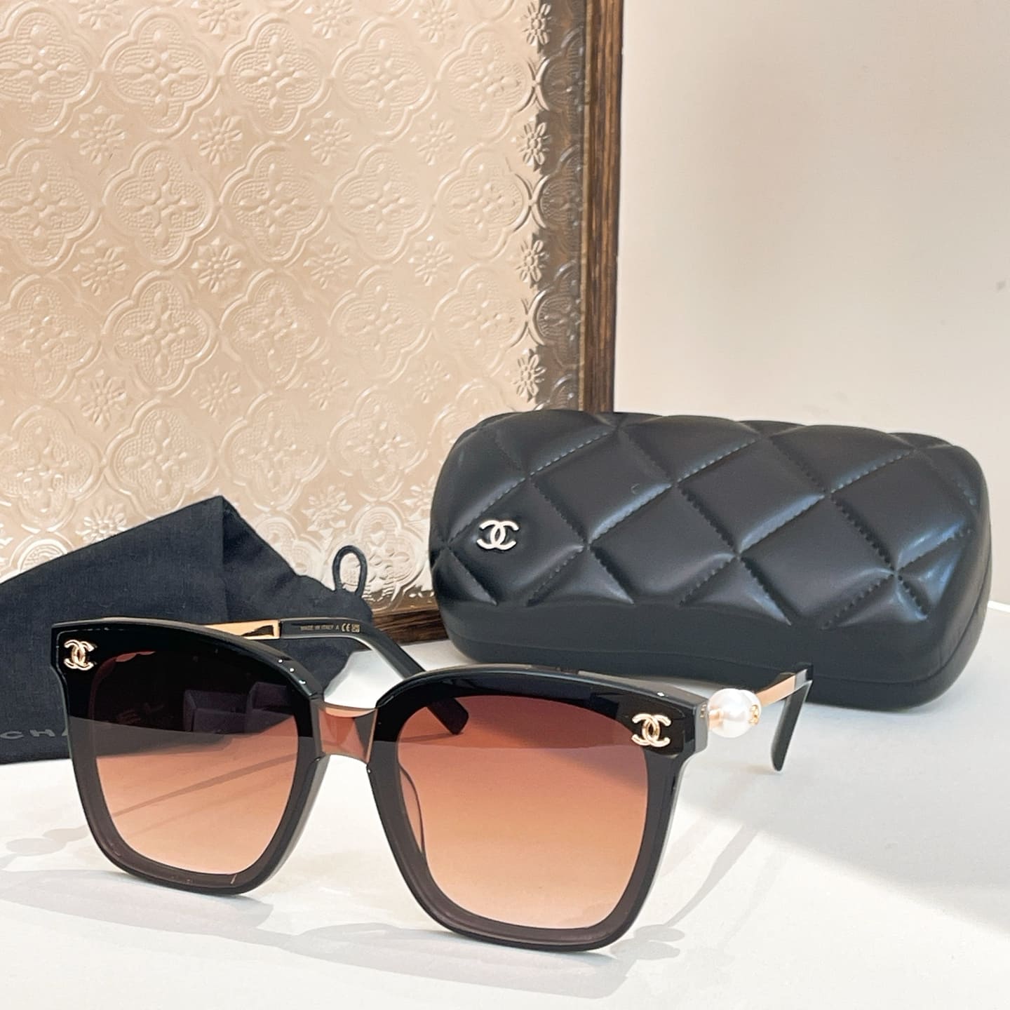 Kính CHANEL ACETATE PEARL FRAME HIGH CLASSY AAA