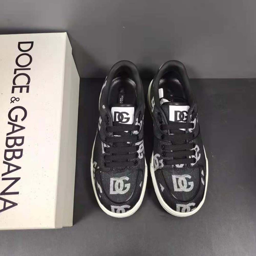 GIÀY DOLCE & GABBANA Men New Roma Sneakers with Denim Logo