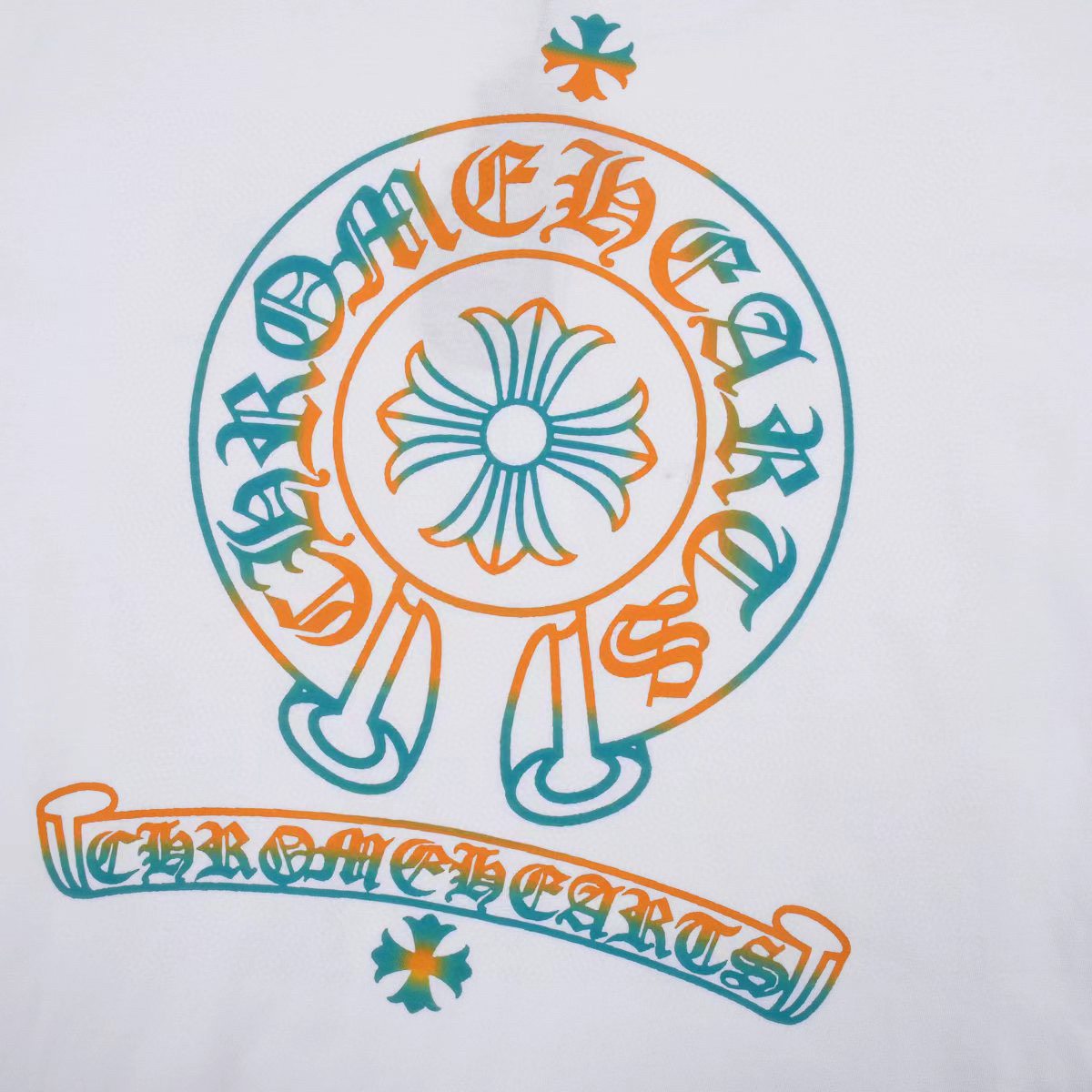 ÁO CHROME HEART print cotton jersey T-shirt