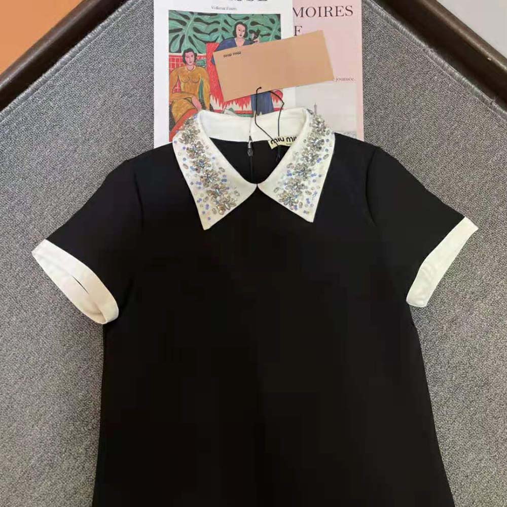 Váy Miu Miu Cady Dress Precious Elegance Full of Contemporary Charm