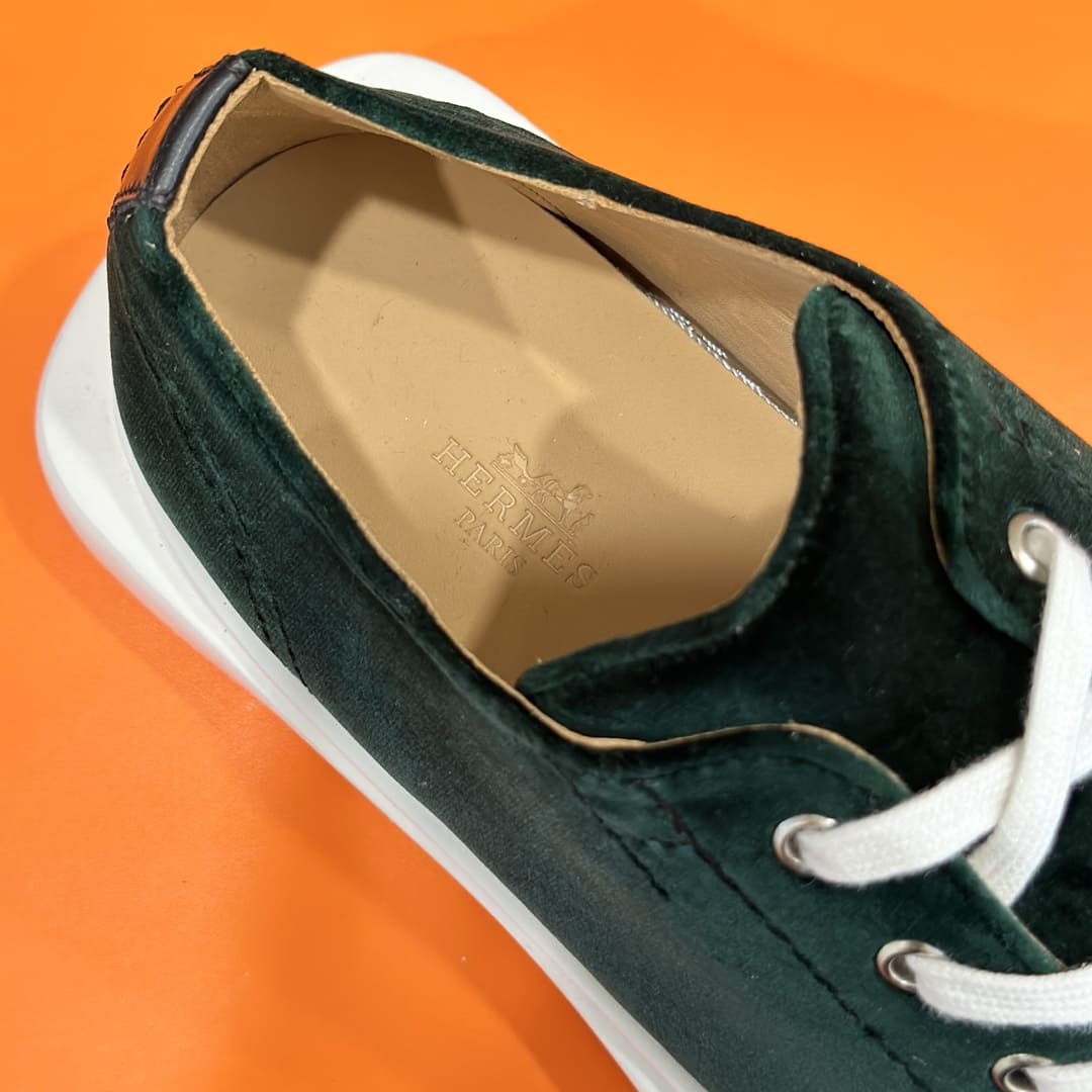 GIÀY HERMES SNEAKER LOW SPORTS SUEDE BLACK