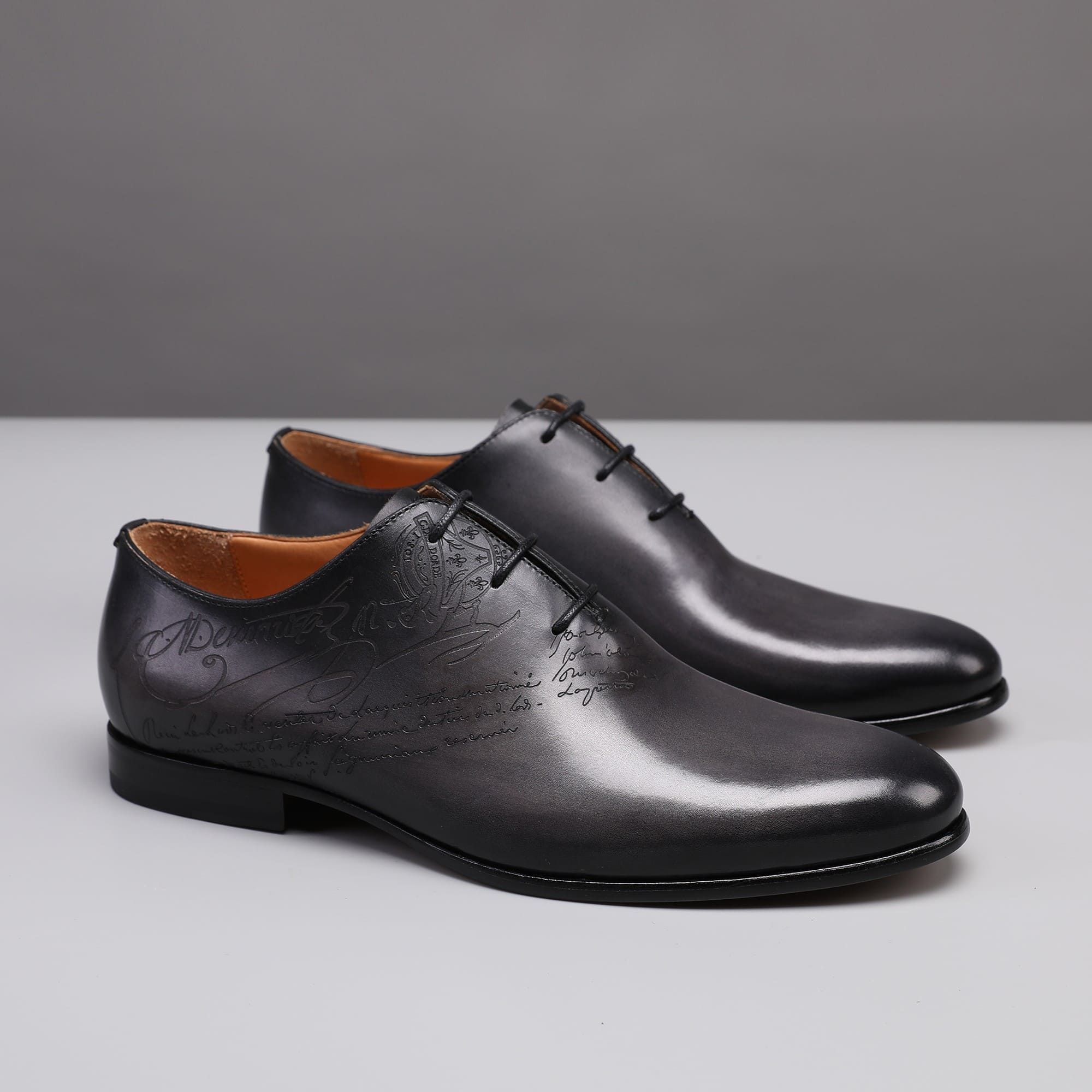 GIÀY BERLUTI BUSINESS BLACK HANDMADE TOP QUALITY SHOES AAA