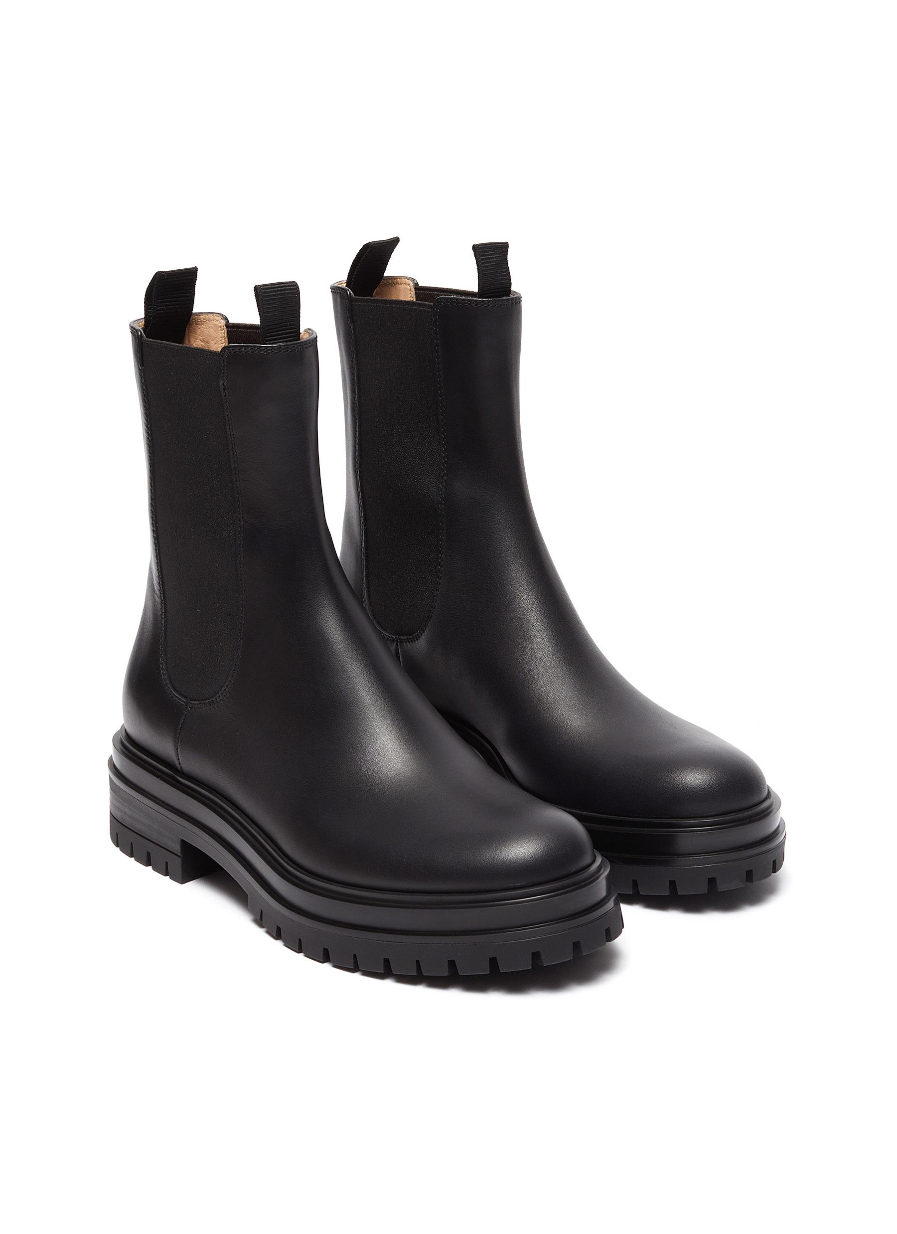 GIÀY GIANVITO ROSSI CHESTER' LEATHER CHELSEA BOOTS