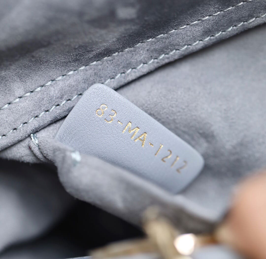 TÚI CHRISTIAN DIOR Lady D-Joy Bag Bright Grey Cannage Lambskin