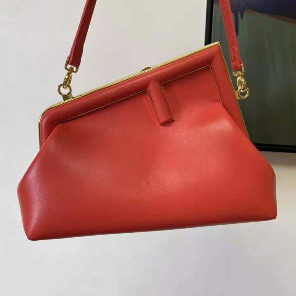 TÚI Fendi Women First Small Red Leather Bag