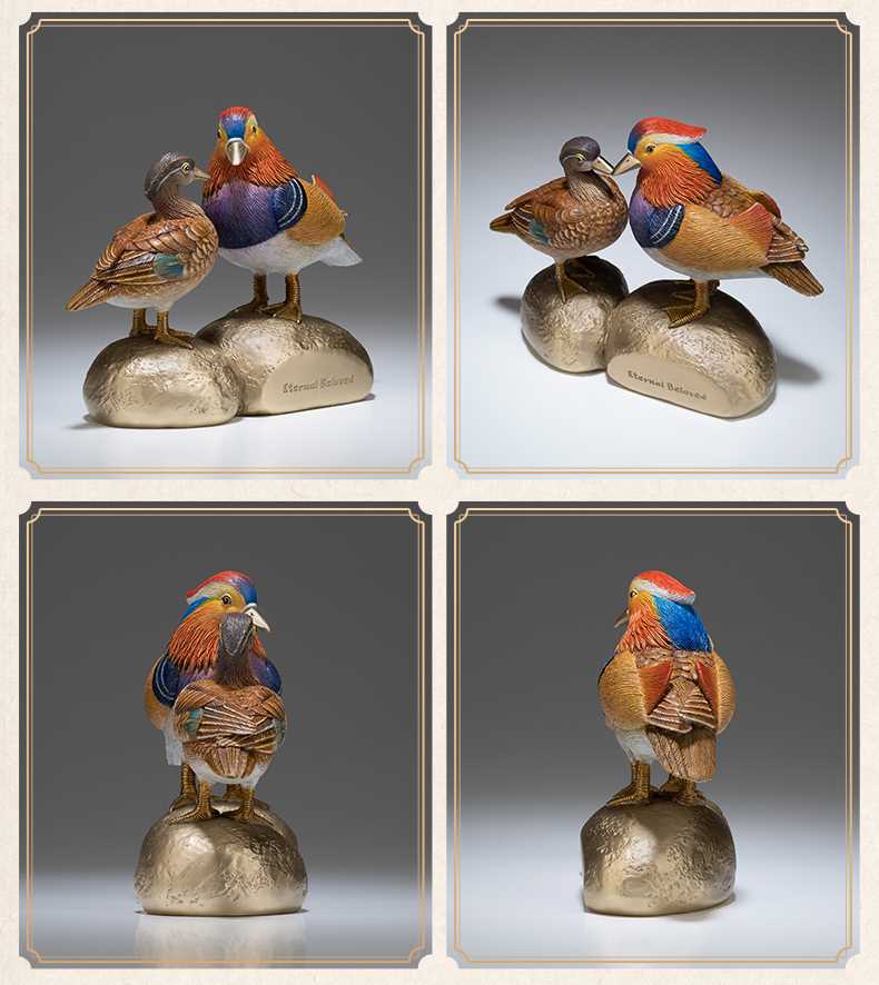 Cặp vịt uyên ương đồng nguyên chất