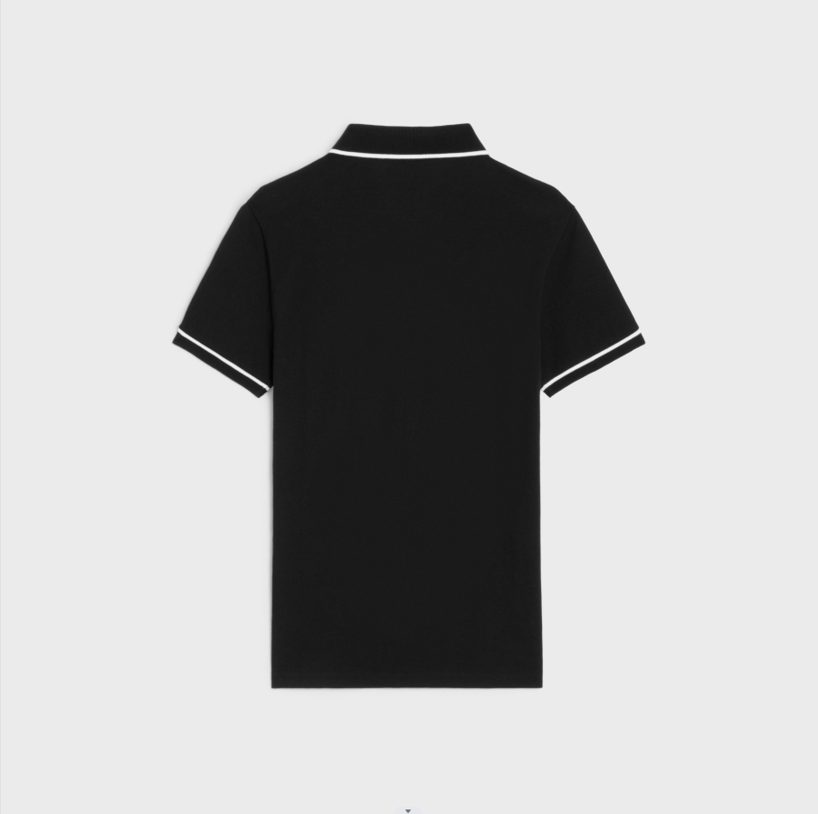 ÁO CELINE POLO SHIRT MÀU ĐEN UNISEX