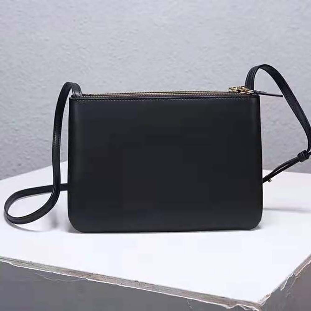 TÚI Celine Women Large Trio Bag in Smooth Lambskin-Black
