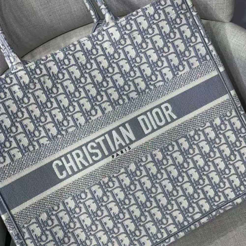 TÚI Dior Women Dior Book Tote-Silver