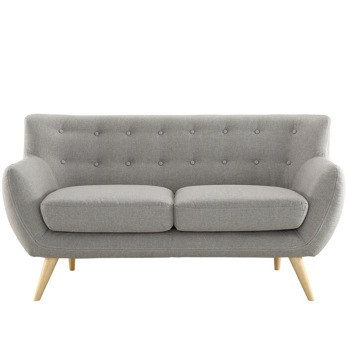 SOFA NỈ CHÂN GỖ BOAT SHAPE
