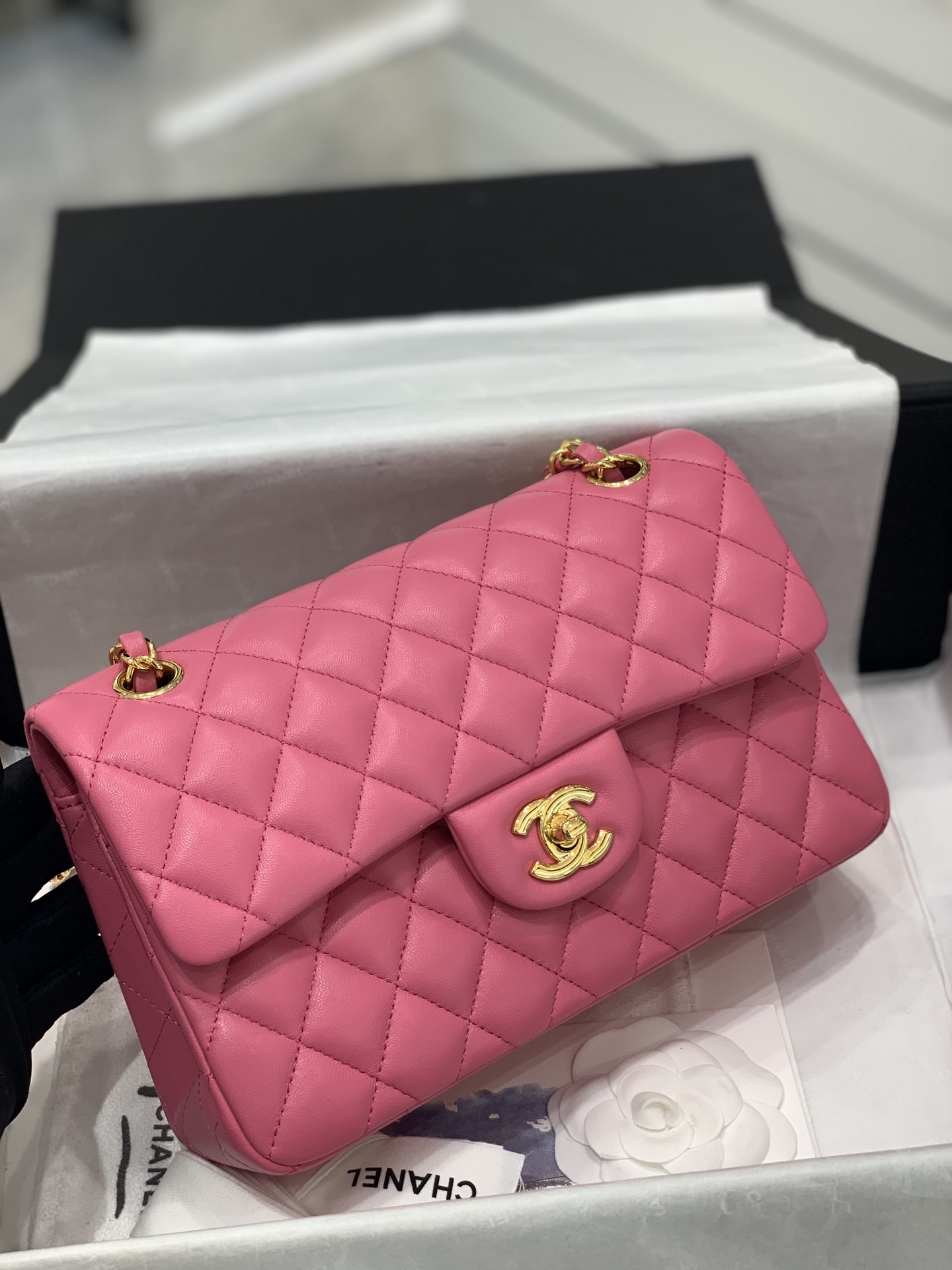 TÚI CHANEL CF 23 LAMBSKIN BODIN JOYEUX PINK DA HAAS