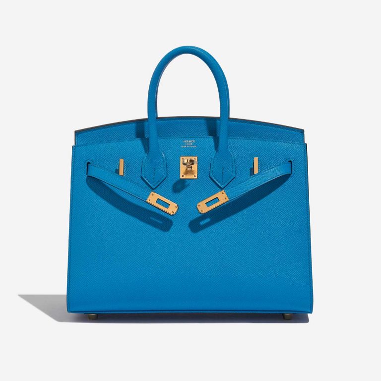 TÚI Hermès Birkin 25 Epsom Blue Frida Gold Buckle khóa vàng