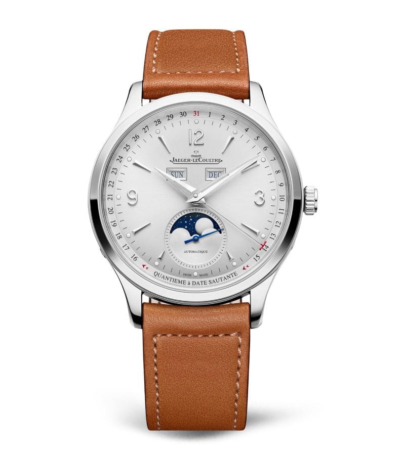 Đồng hồ Jaeger-LeCoultre Stainless Steel Master Control Calendar Watch 40mm mặt số màu trắng