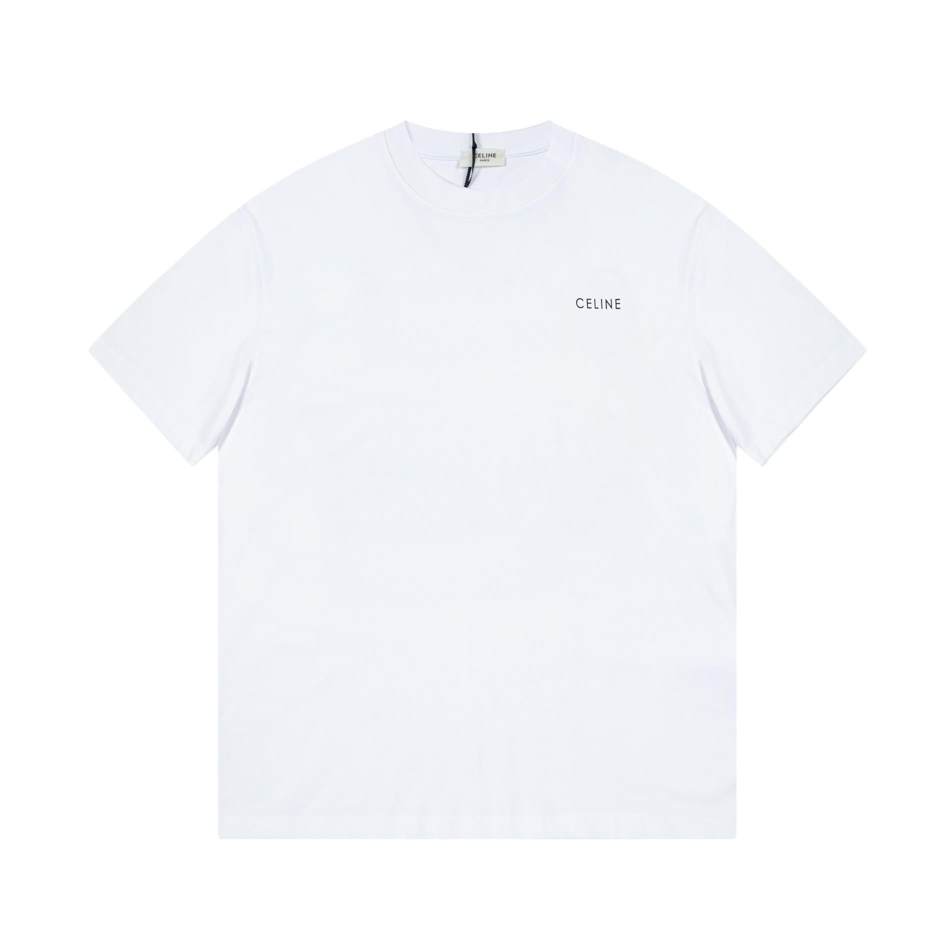 ÁO CELINE T SHIRT WHITE MÀU TRẮNG