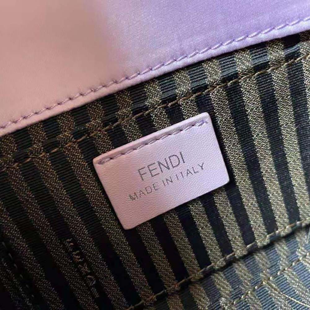 TÚI Fendi Women Baguette Phone Pouch Lilac Silk Pouch
