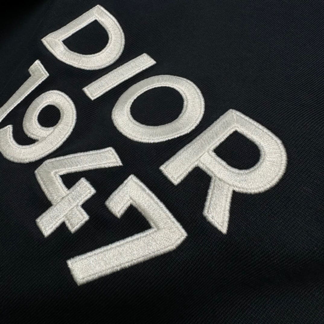 ÁO DIOR 1947 LOGO T SHIRT BLUE