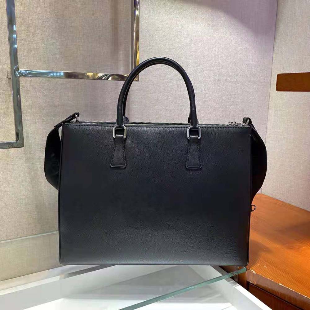TÚI Prada Men Saffiano Leather Prada Galleria Bag-Black