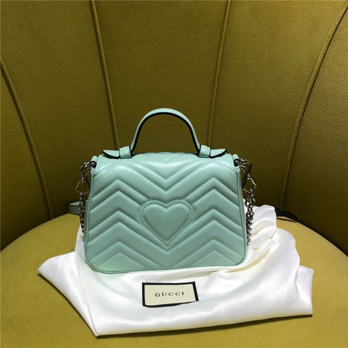 TÚI Gucci GG marmont mini top handle bag mint Top Quality