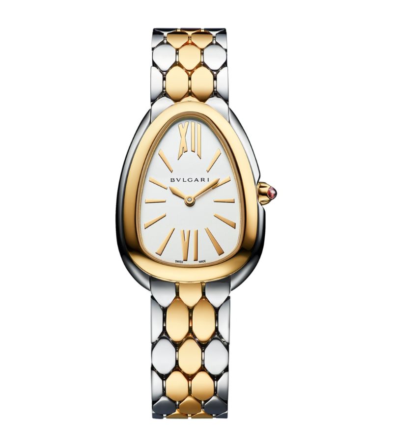 Đồng hồ BVLGARI  Yellow Gold and Stainless Steel Serpenti Seduttori 33mm mặt số màu trắng