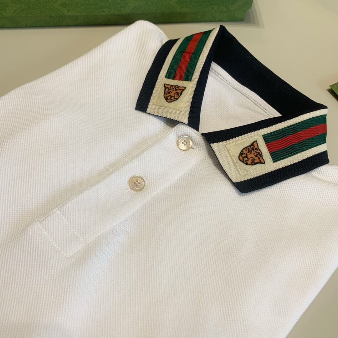 ÁO GUCCI GG POLO SHIRT MÀU TRẮNG UNISEX