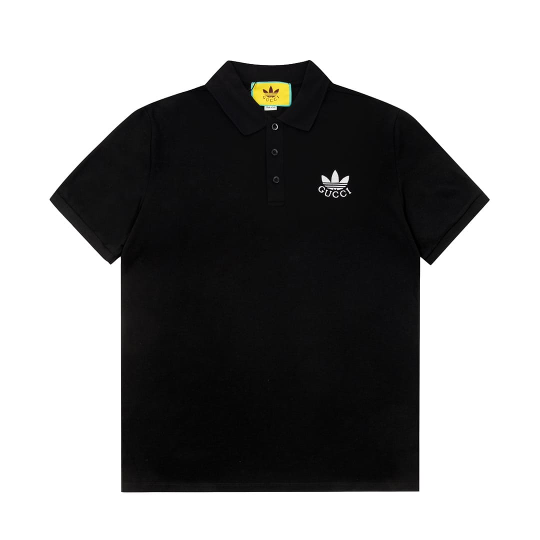 ÁO GUCCI X ADIDAS POLO SHIRT BLACK