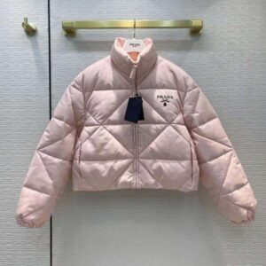 ÁO Prada Women Re-Nylon Gabardine Cropped Down Jacket