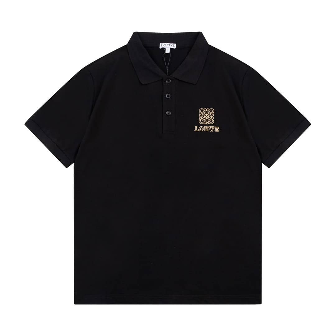 ÁO LOEWE POLO SHIRT BLACK MÀU ĐEN