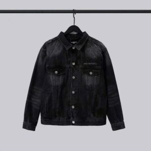 ÁO Balenciaga Women Drip Peace Large Fit Jacket in Black/White