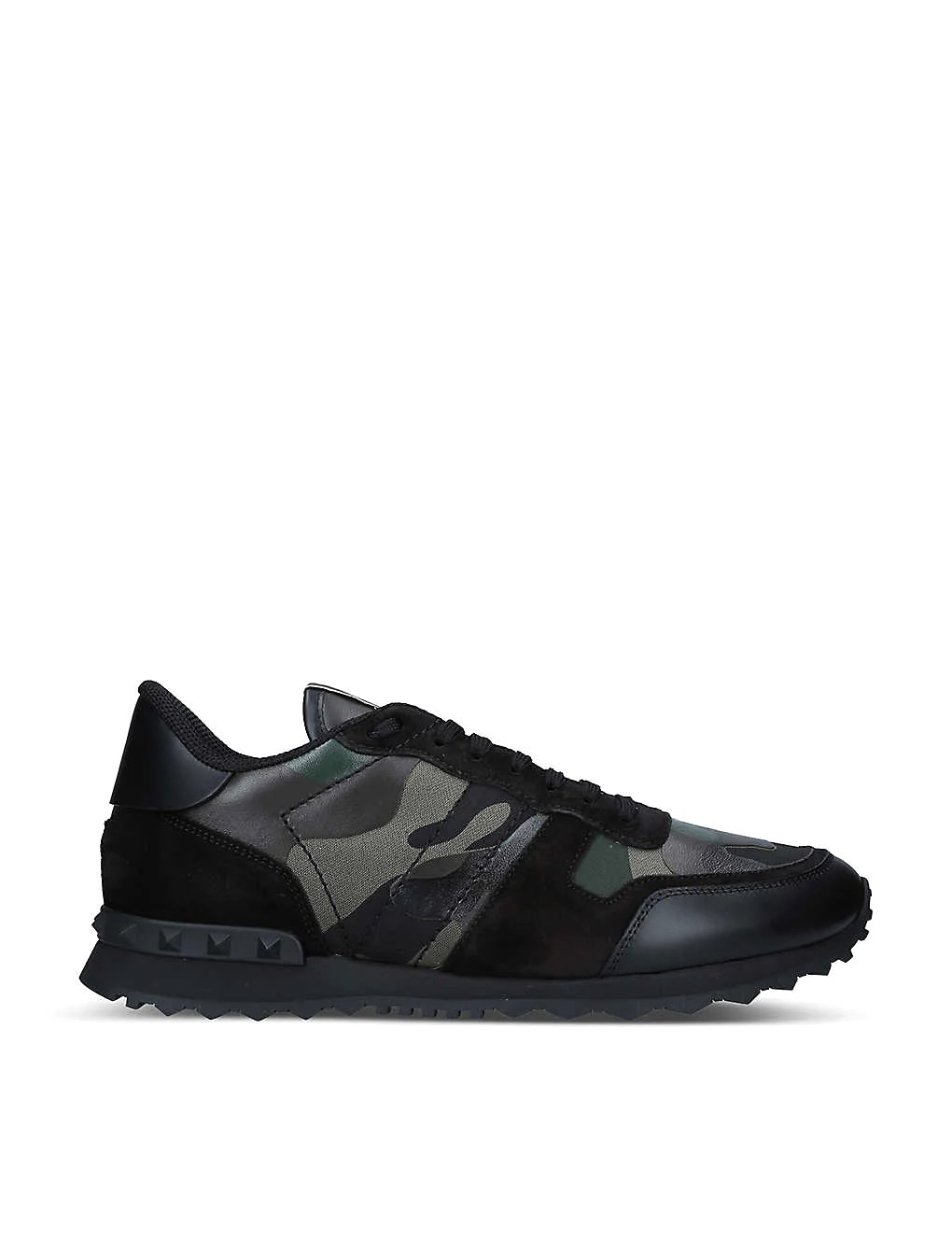 GIÀY VALENTINO GARAVANI Rockstud stud-embellished leather low-top trainers